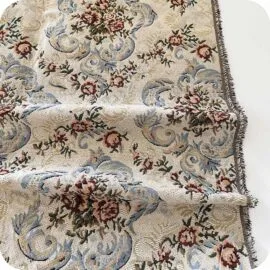 Floral Pattern Design Polyester & Cotton Jacquard Fabric