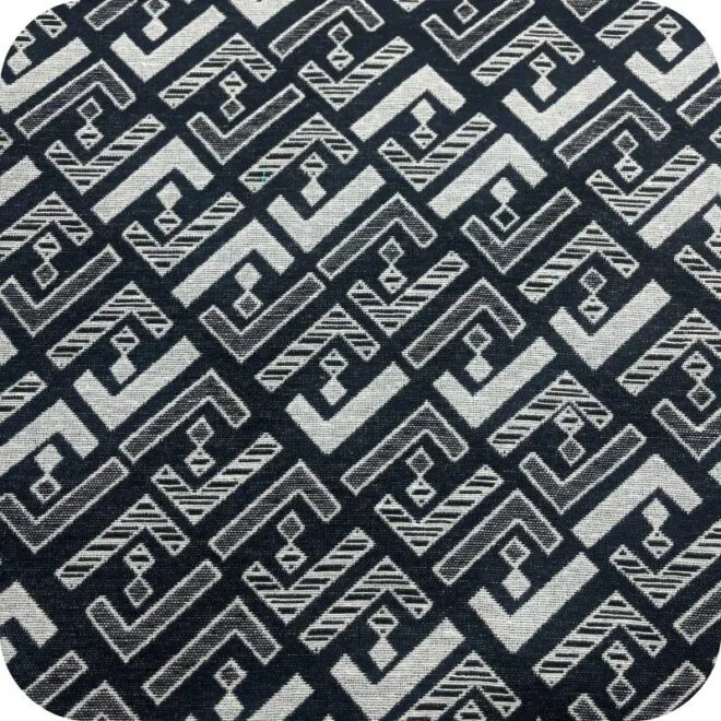 Geometric pattern jacquard fabric