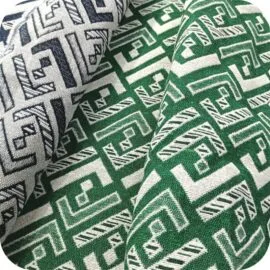 Geometric pattern jacquard fabric