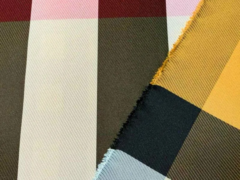 Yarn-Dyed Large Check Fabric