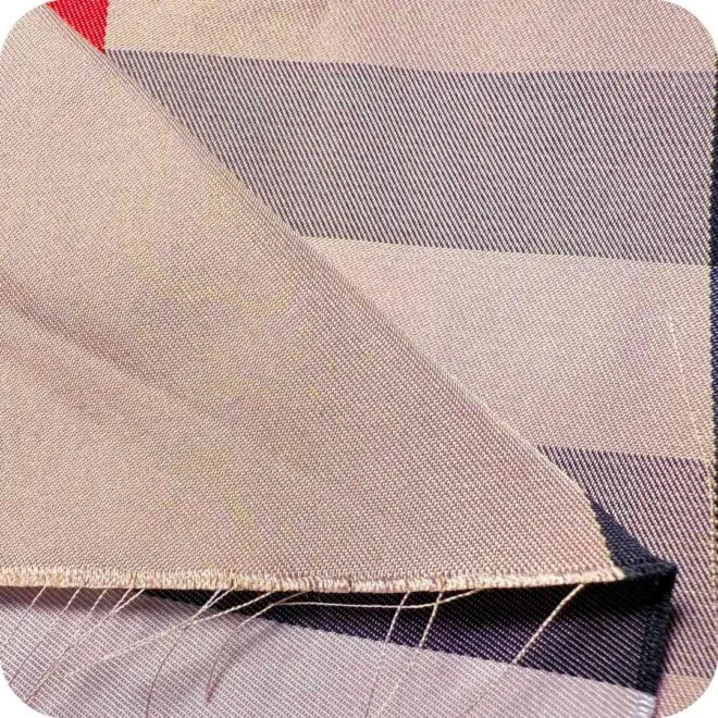 Burberry-Style Yarn-Dyed Check Fabric